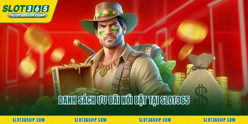 Danh sách ưu đãi nổi bật tại SLOT365